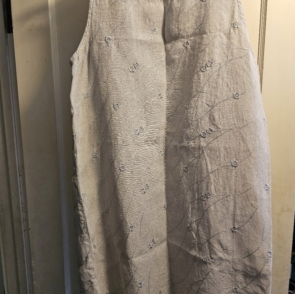 Linen, vintage lilac 100 percent linen‎ dress/shift - Picture 7 of 11